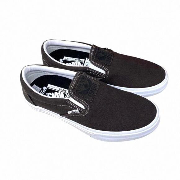VANS BMX Slip On Shoe x Dakota Roche Women Size VN0005V1NWH Brown Canvas Casual - Picture 11 of 13